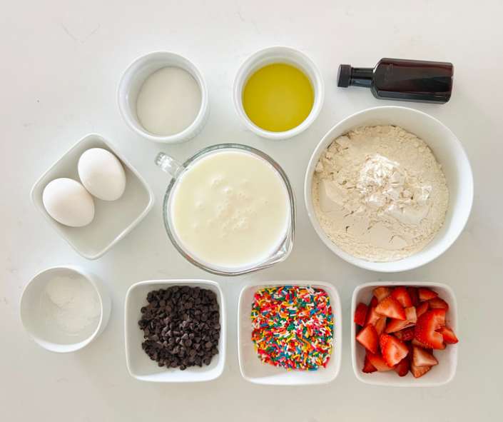 ingredients for sheet pancakes