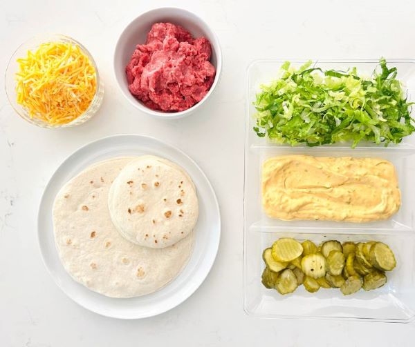 Viral big mac smash burger taco ingredients