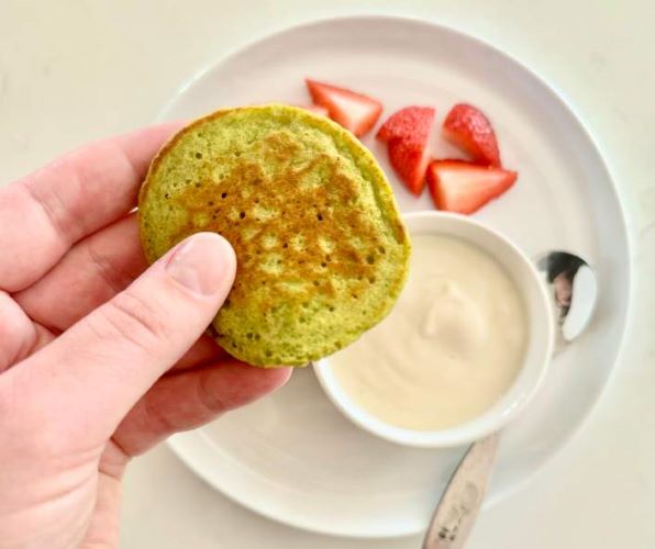 Spinach Banana Pancakes for Picky Eaters