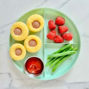 Homemade mini corn dogs