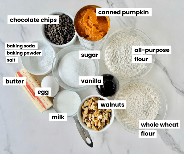 mini pumpkin muffin ingredients