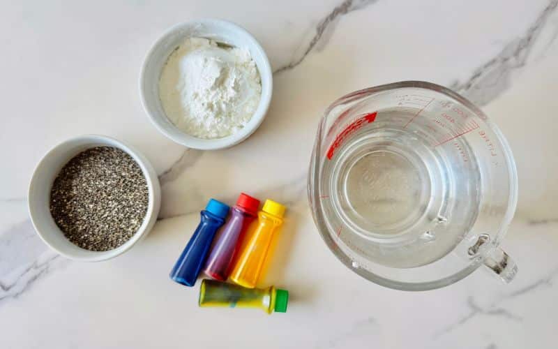 edible chia seed slime ingredients
