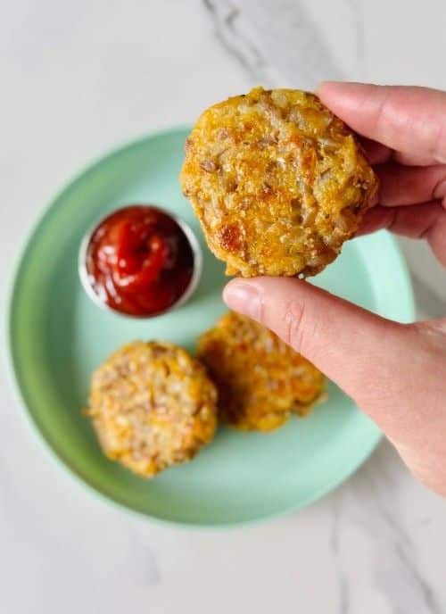 cheesy farro snack bite